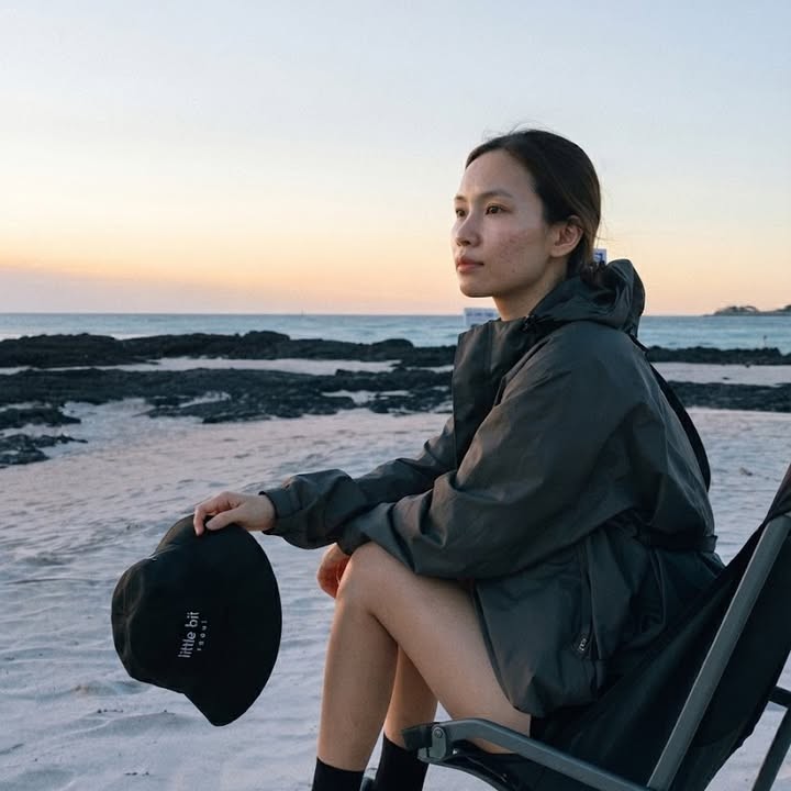 little bit seoul bucket hat, worn — Instagram post