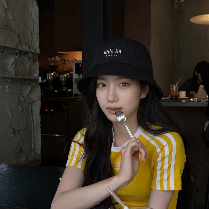 little bit seoul bucket hat, worn — Instagram post