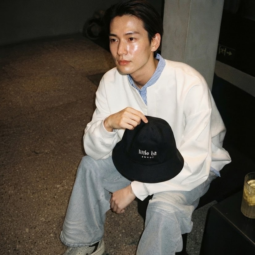 little bit seoul bucket hat, worn — Instagram post