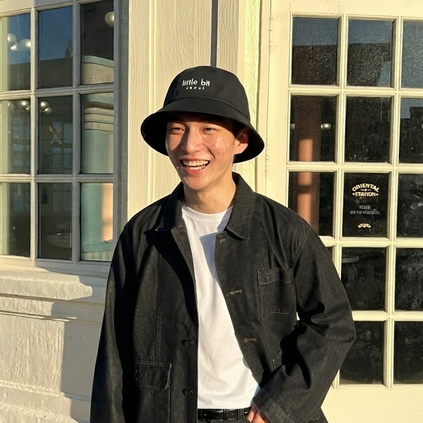 little bit seoul bucket hat, worn — Instagram post