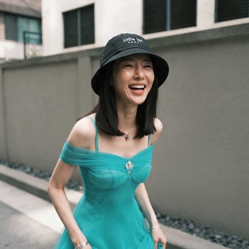 little bit seoul bucket hat, worn — Instagram post