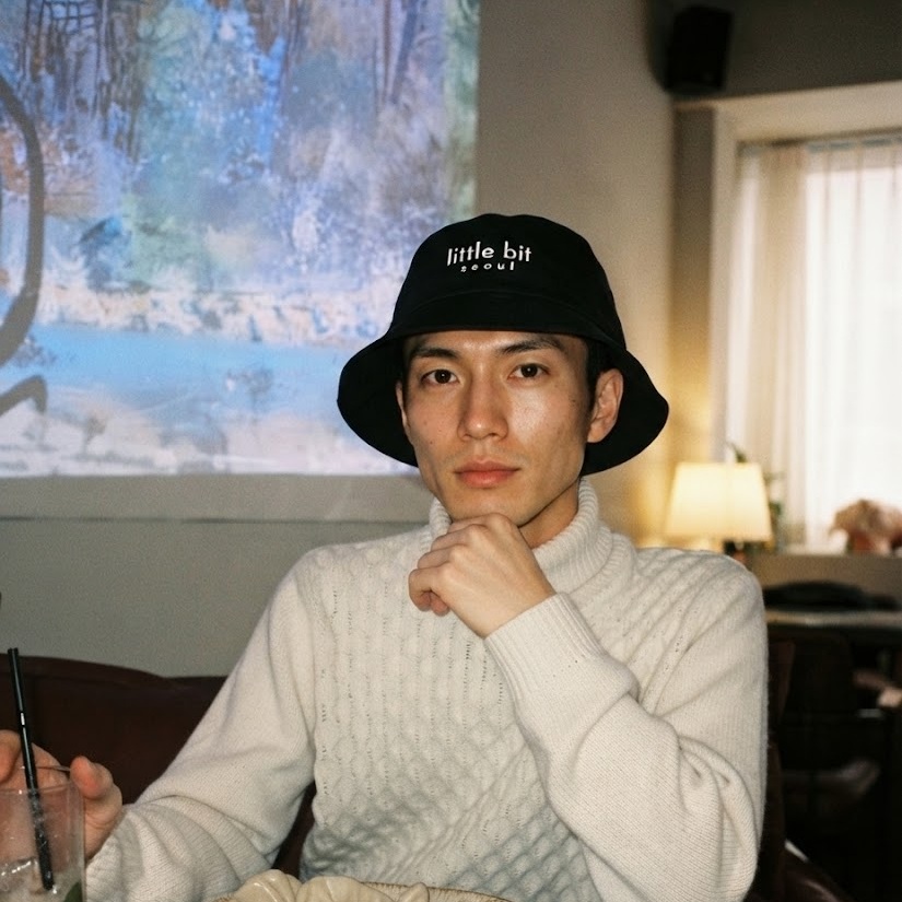 little bit seoul bucket hat, worn — Instagram post