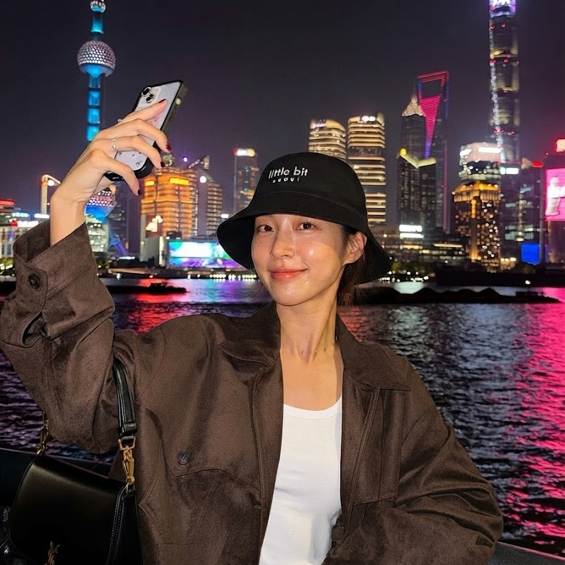 little bit seoul bucket hat, worn — Instagram post