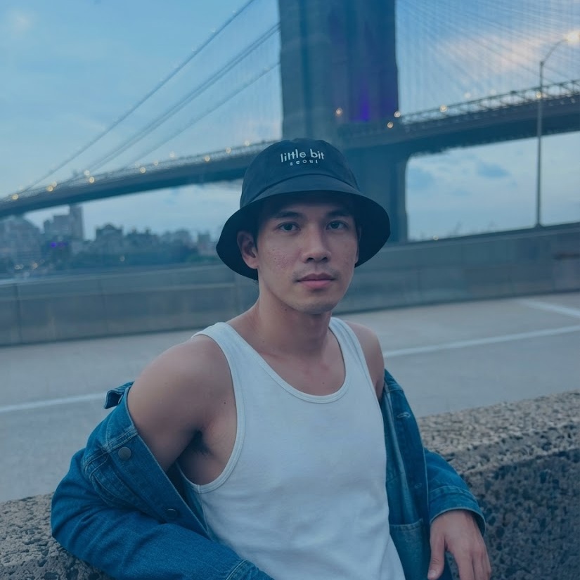 little bit seoul bucket hat, worn — Instagram post