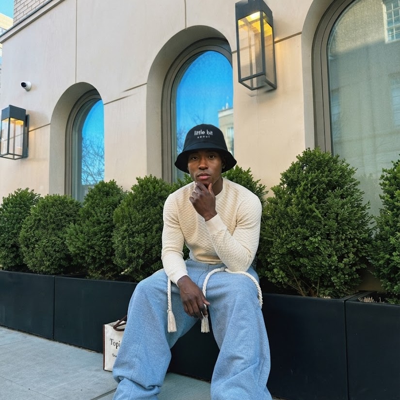 little bit seoul bucket hat, worn — Instagram post