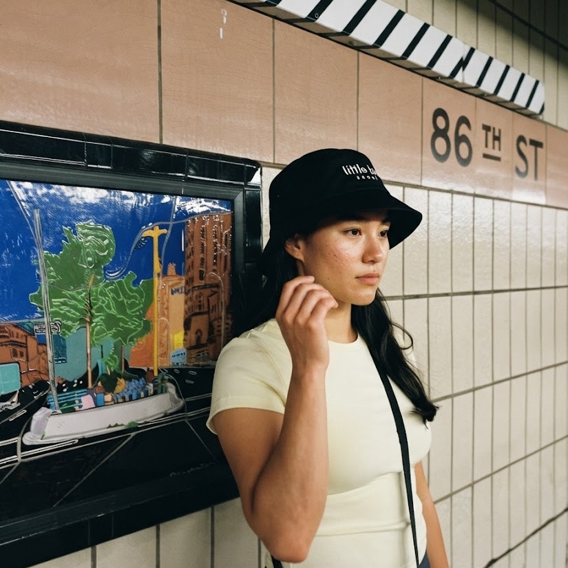 little bit seoul bucket hat, worn — Instagram post
