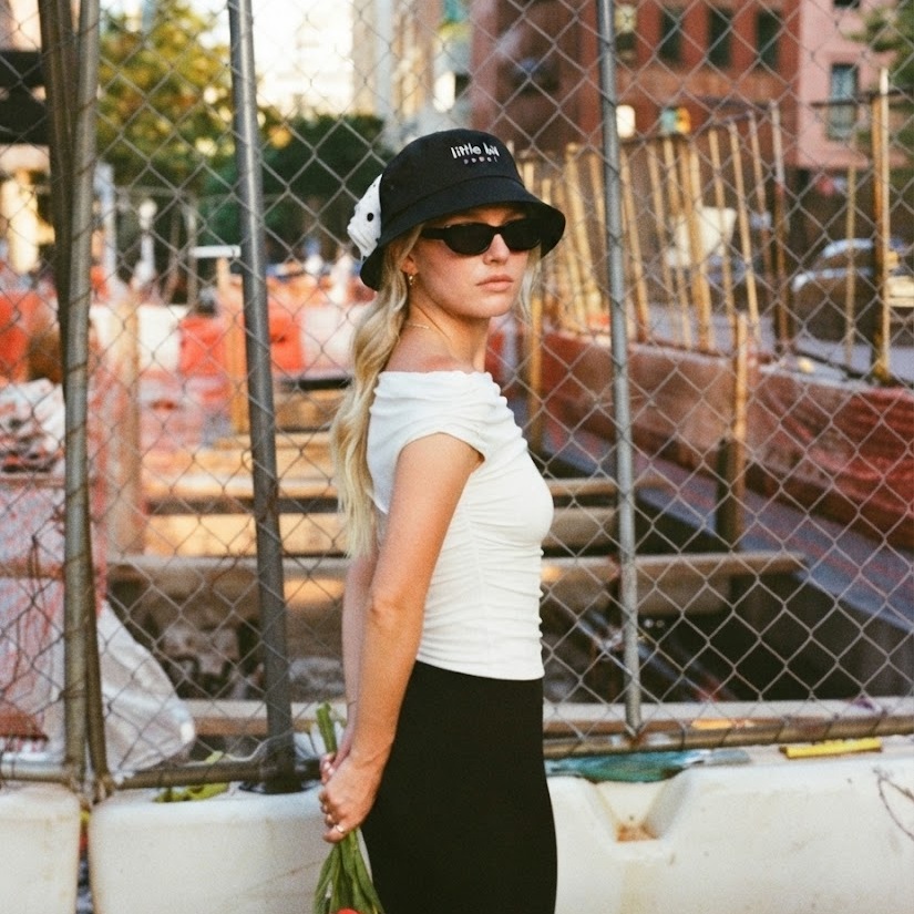little bit seoul bucket hat, worn — Instagram post