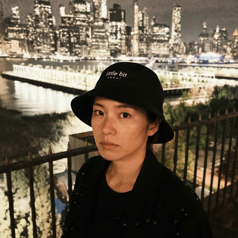 little bit seoul bucket hat, worn — Instagram post