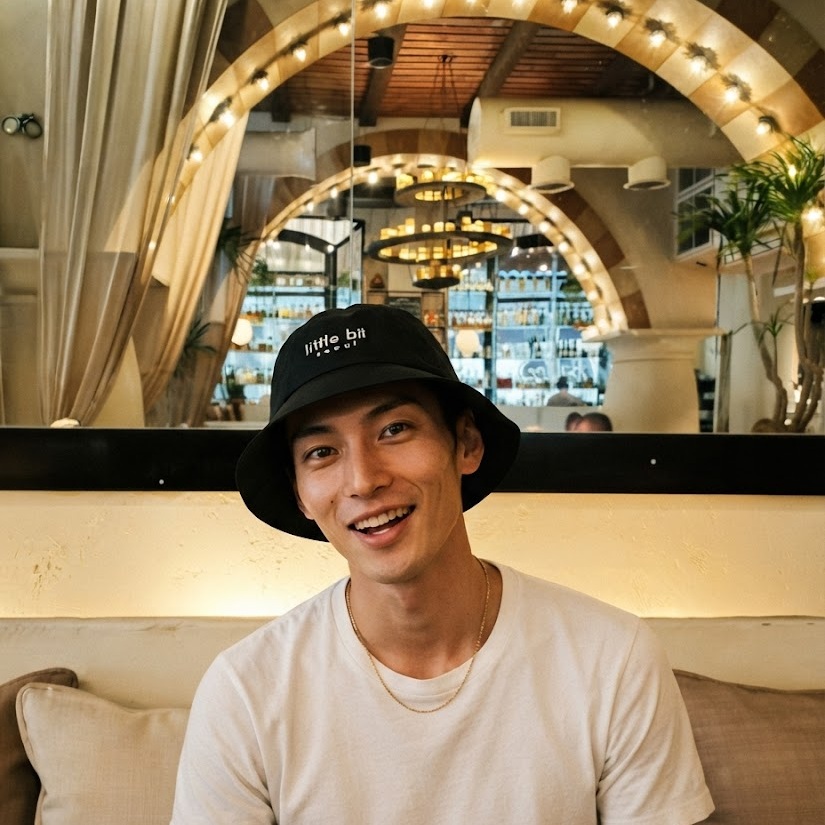 little bit seoul bucket hat, worn — Instagram post