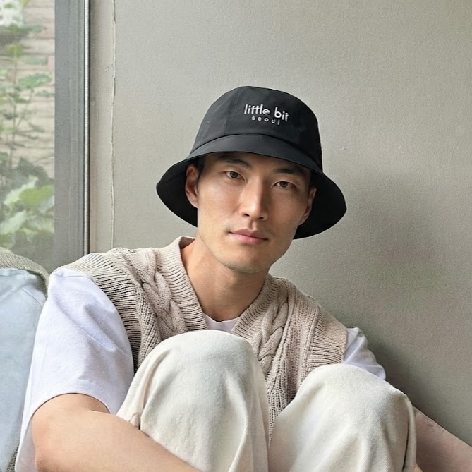 little bit seoul bucket hat, worn — Instagram post