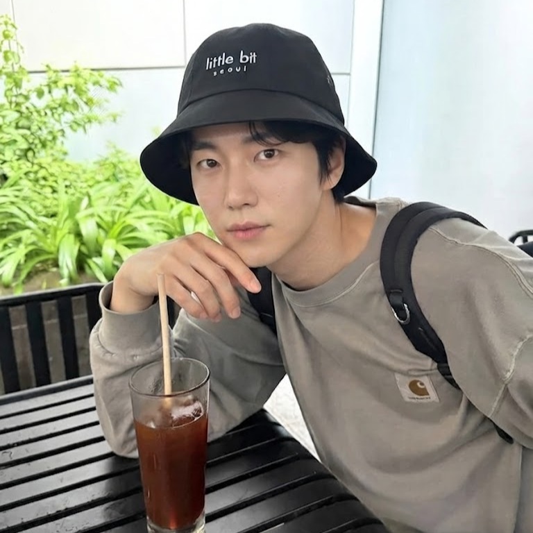 little bit seoul bucket hat, worn — Instagram post