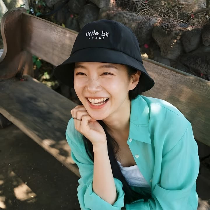 little bit seoul bucket hat, worn — Instagram post