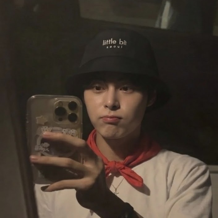 little bit seoul bucket hat, worn — Instagram post