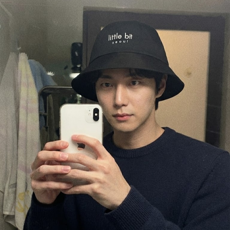 little bit seoul bucket hat, worn — Instagram post