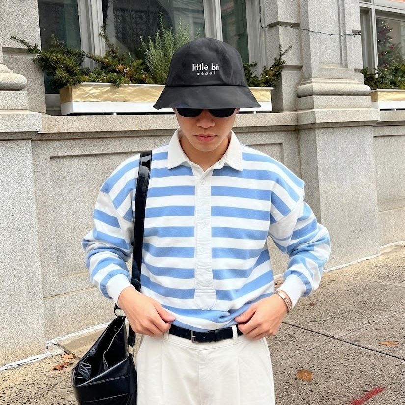 little bit seoul bucket hat, worn — Instagram post