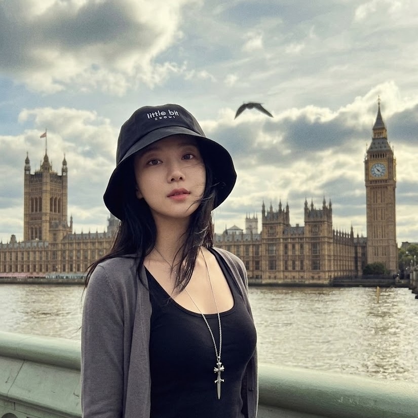 little bit seoul bucket hat, worn — Instagram post