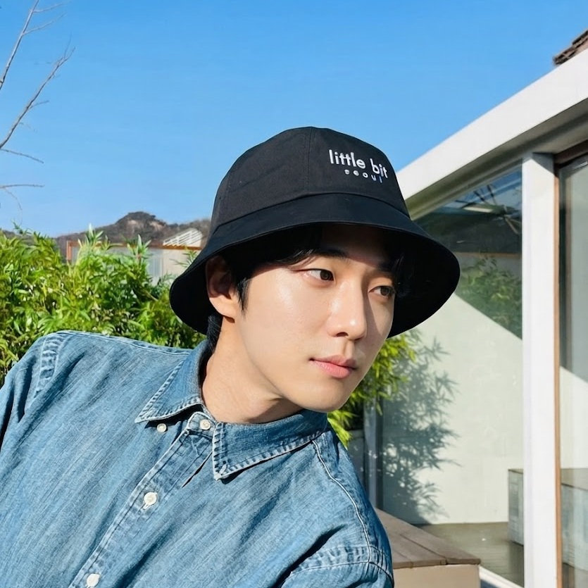 little bit seoul bucket hat, worn — Instagram post